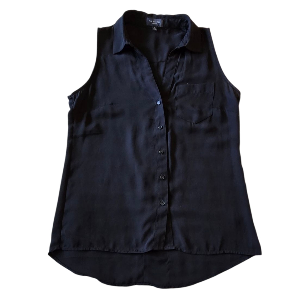 The Limited Sleeveless Button Down Blouse